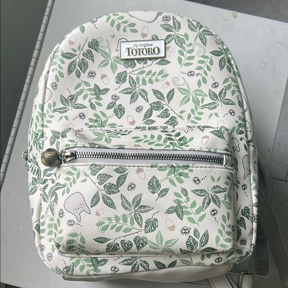 Green and White Totoro Backpack